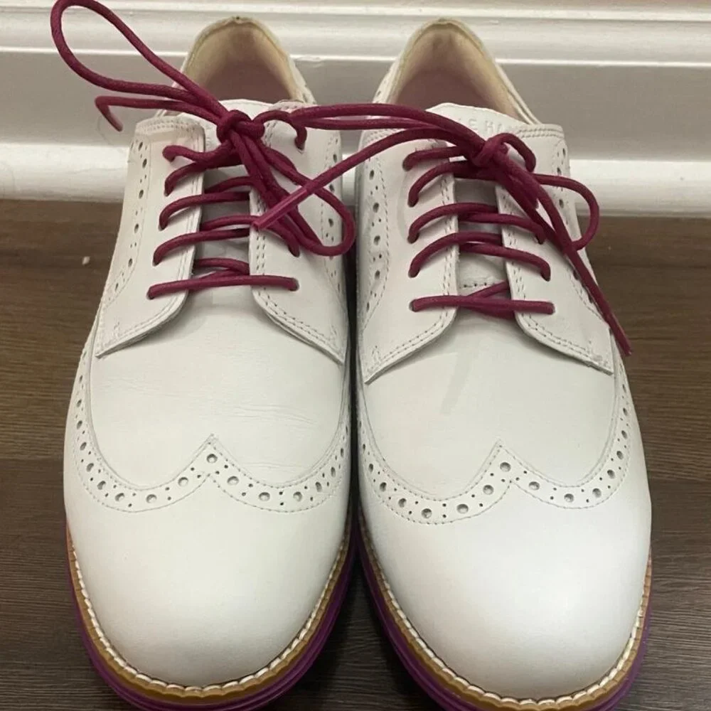 Cole Haan Women’s Zerogrand OG Wingtip Oxford Golf Shoes- Size 9 - Picture 5 of 6